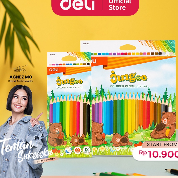 

Pesan Saja Deli Colored Pencil Pensil Warna Lucu 12 24 Warna Pewarnaan Cerah EC121XX