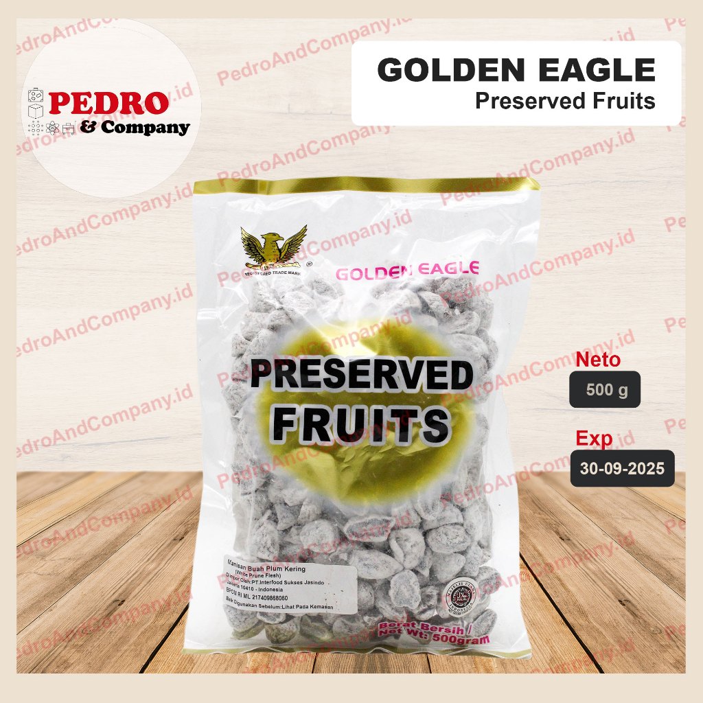 

Golden eagle manisan buah plum kering 500 gram - (kuning)