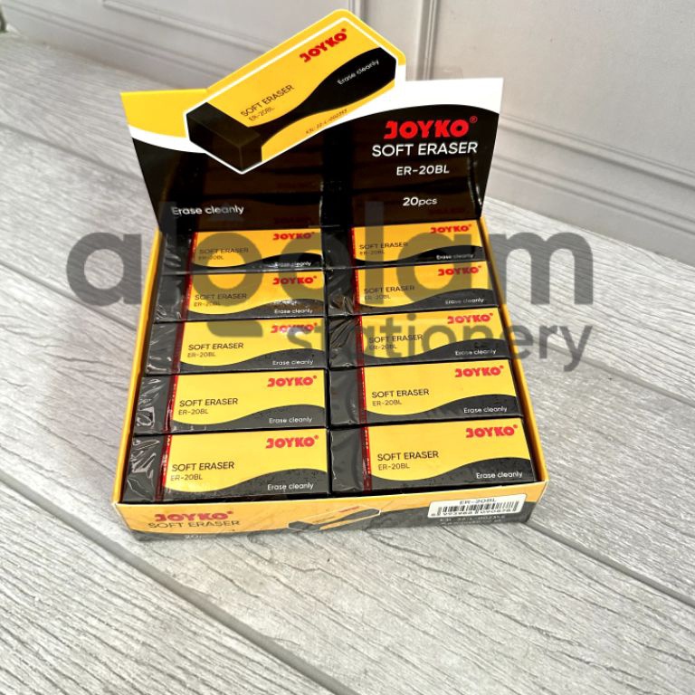 

SATU PACK 2 PCS Penghapus Besar Hitam Joyko h R4K4
