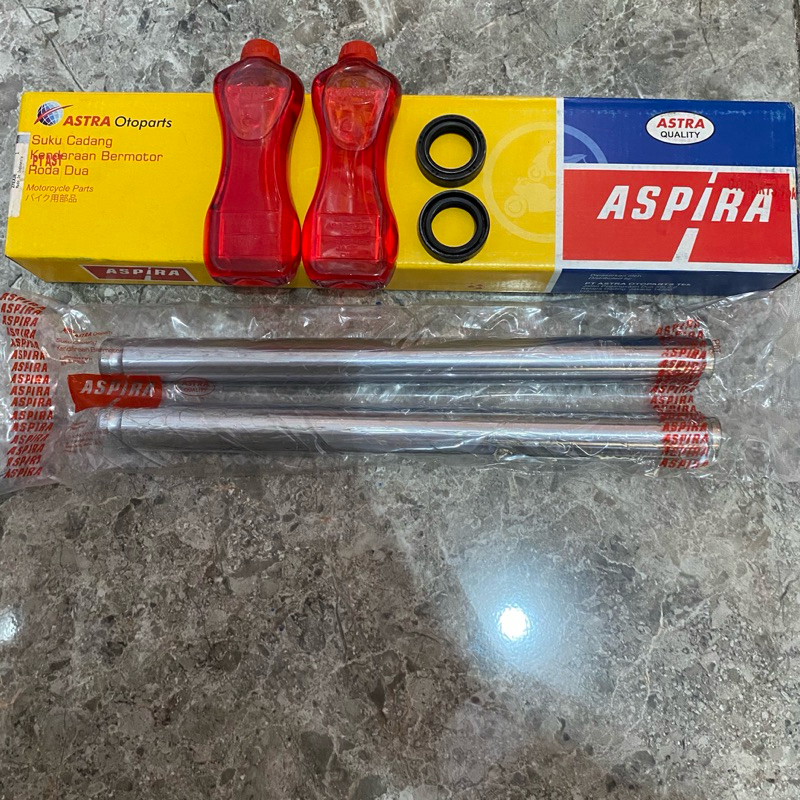 PAKET AS SHOCK DEPAN ASPIRA KZL + SEAL SHOCK + OLI SHOCK BEAT FI SPACY FI SCOOPY FI VARIO 125 150