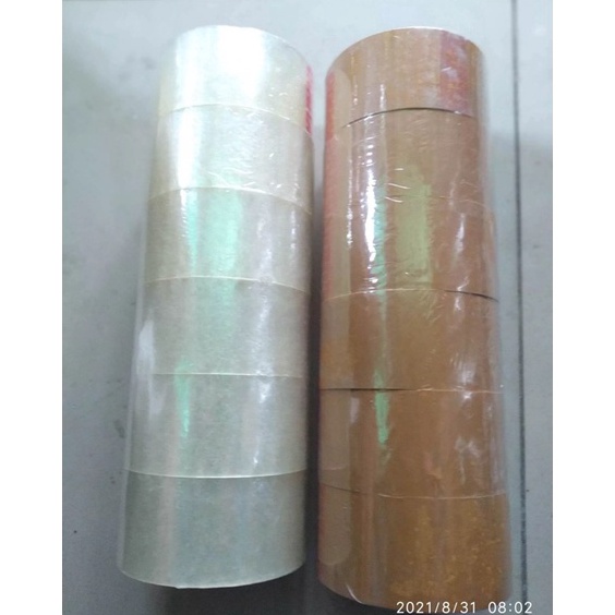 

LakbanPlakban OPP Bening Cokelat 48mm x 9 yard Kualitas Premium Harga 1 roll 6pcs w R5P4