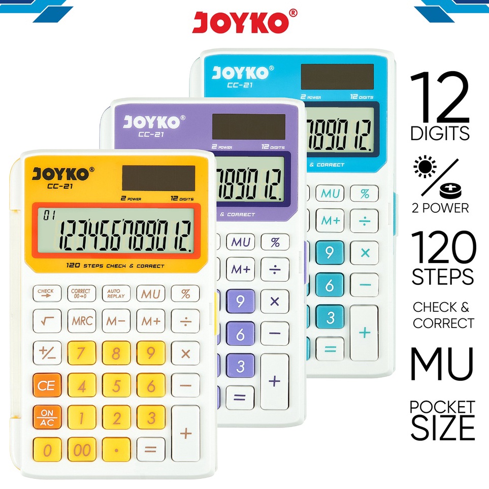

Calculator Kalkulator Joyko CC21 12 Digits Check Correct d X5Y8