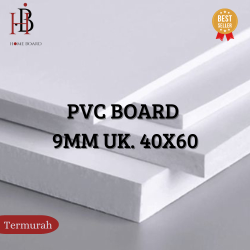 PVC Board 9mm Ukuran 40x60 | Custom PVC Foam Board Tebal 9mm | Bahan Maket Miniatur