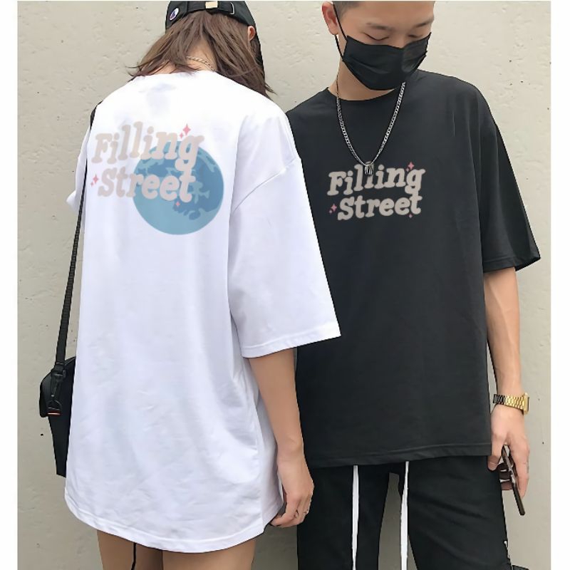 Kaos FILLING STREET/Pria-wanita/Size M-XL/Kekinian