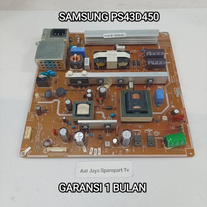 POWER SUPPLY SAMSUNG PLASMA PS 43D450 PSU - REGULATOR - MESIN TV SAMSUNG PLASMA PS43D450