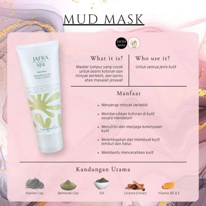 [#100% Original Produk Guarantee#]|Masker Wajah|"Mud Mask" By Jafra| Masker Pencerah - Brightening|M