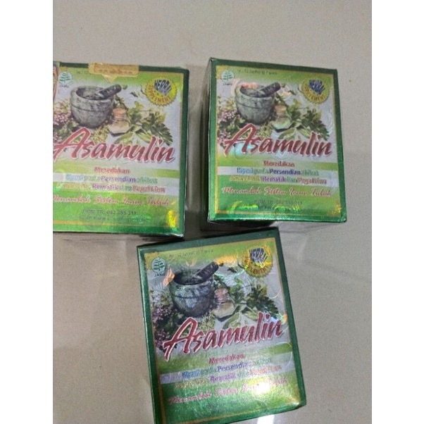 

ASAMULIN jamu herbal bubuk/serbuk