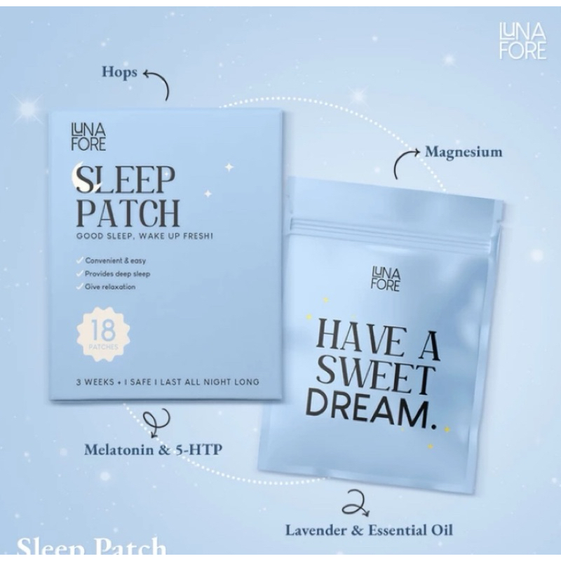 Lunafore Sleep Patch Koyo Sticker Sleeping Patch Bantu Tidur Melatonin