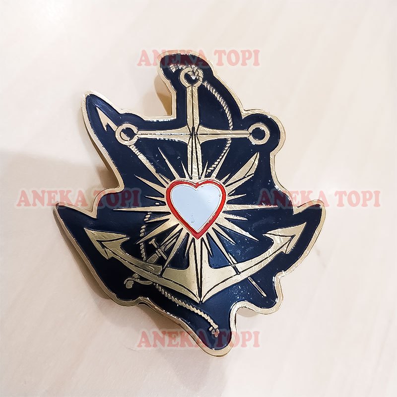 Pin PSHT Pin Bros Logo Persaudaraan Setia Hati Terate Warna Hitam - Aneka Topi