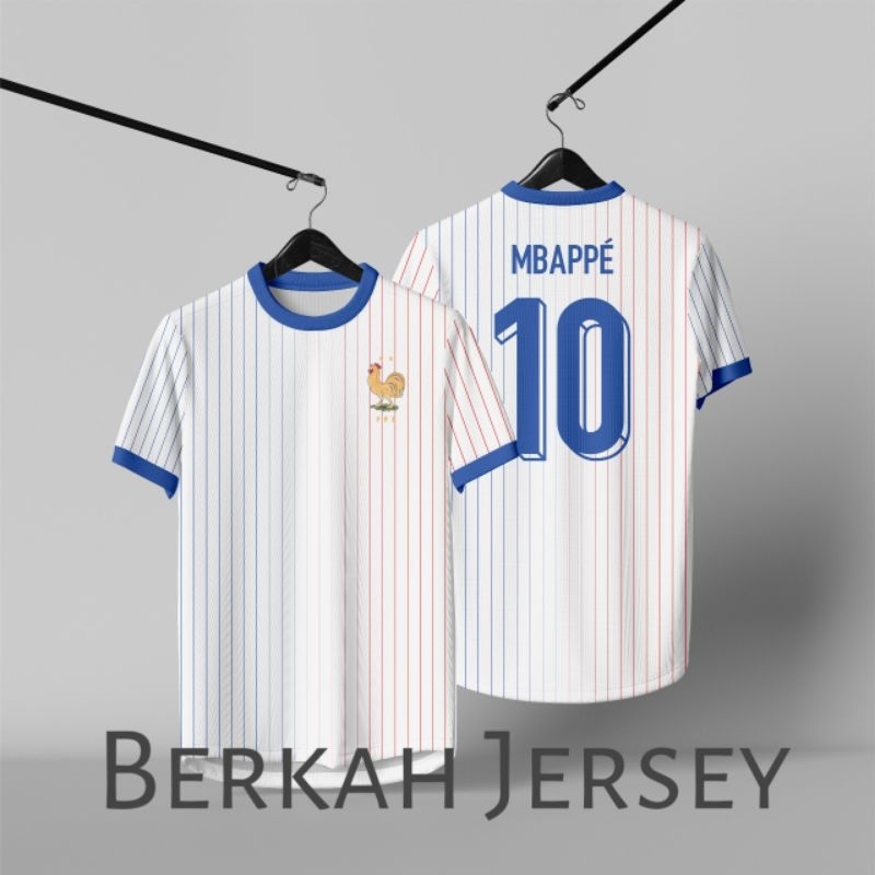 Jersey France Perancis Away Euro Fullprinting