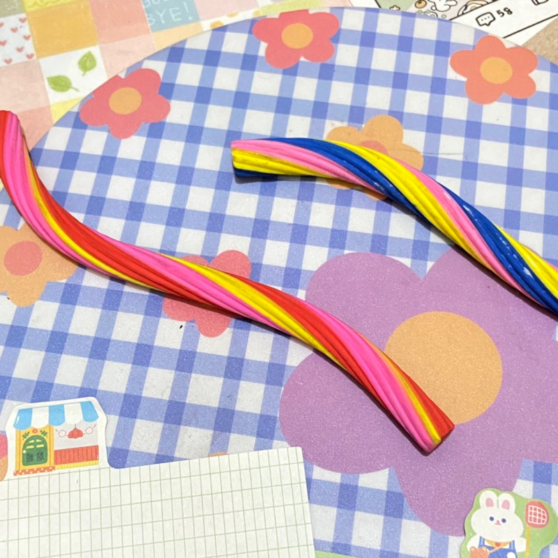 

Penghapus Karet Panjang Warna Warni Bentuk Permen Karet