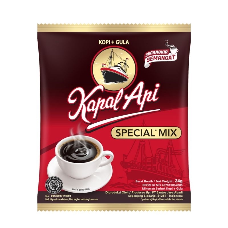 

Kopi Kapal Api Special Mix 24gr 1renceng/10sachet