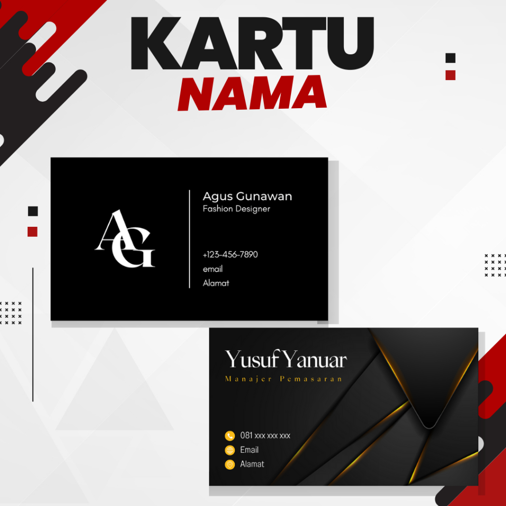 Jasa Desain Kartu Nama Murah Berkualitas Bisa Cetak Juga