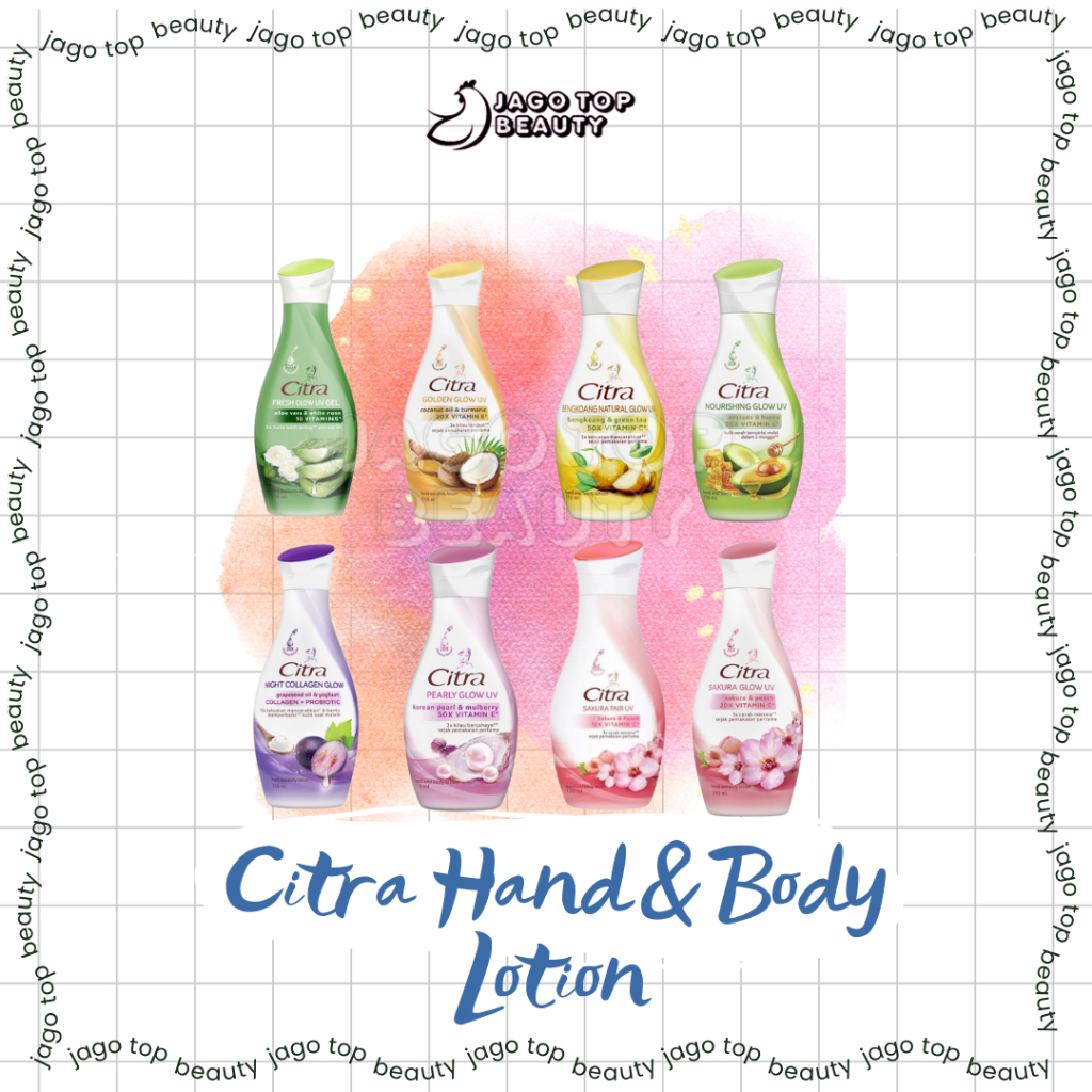 CITRA Body Lotion | Fresh | Golden | Natural | Nourshing | Night Collagen | Pearl | Sakura Fair | Sa
