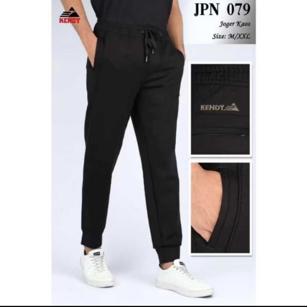 CELANA TRAINING PANJANG MERK KENDY ASLI BAHAN KAOS PREMIUM