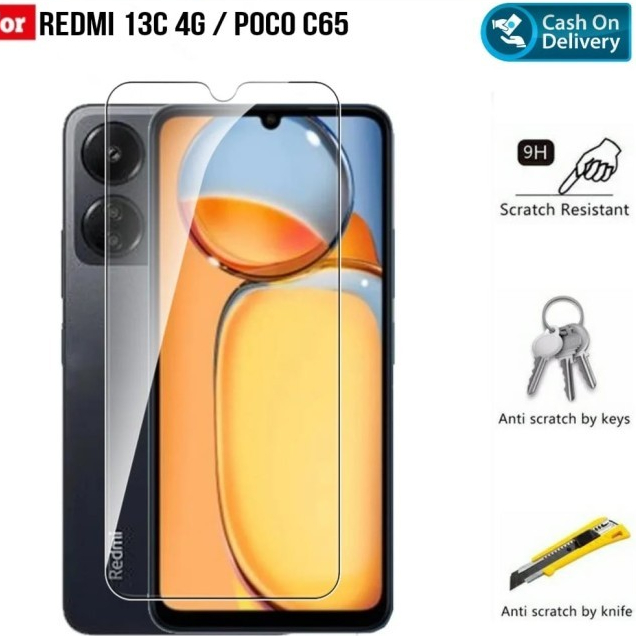 Temper Glas Clear Bening Xiaomi Redmi 13 13C 12 5G 4G 12c A3 A2 A1 10 10-5G 10A 10C 9 9A 9C 9T 8 8A 