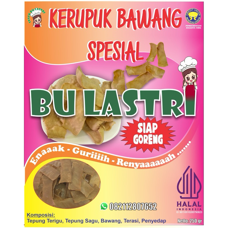 

kerupuk bawang mentah 250gr