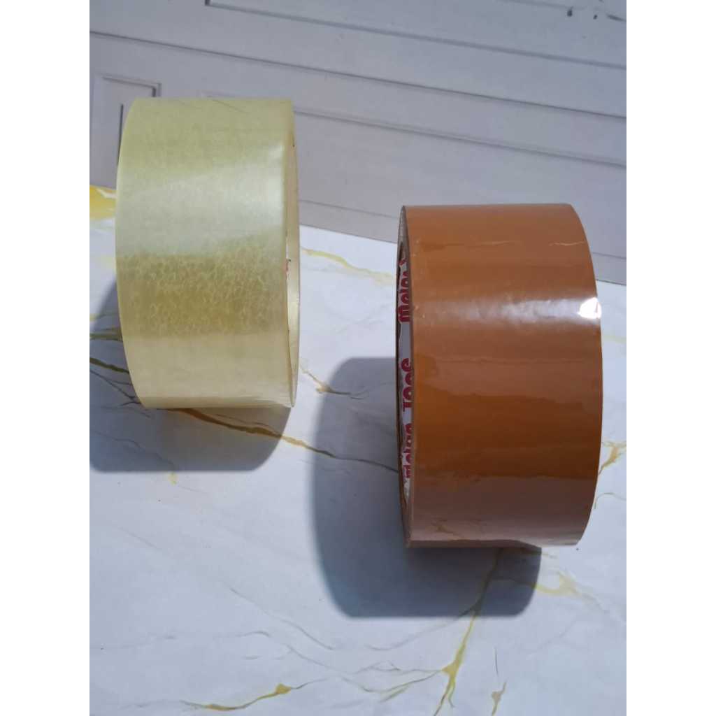 

Lakban molen tape Sima 48 mm x 100 Yards Bening Coklat Selotip harga 1 buah