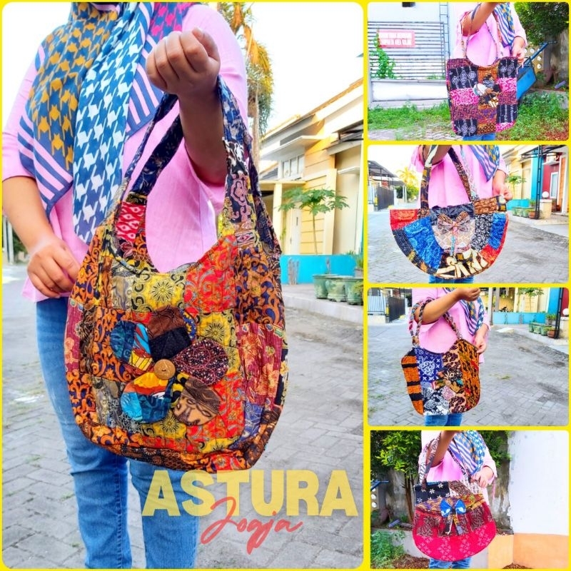 TAS BATIK WANITA KAIN PERCA OLEH OLEH JOGJA