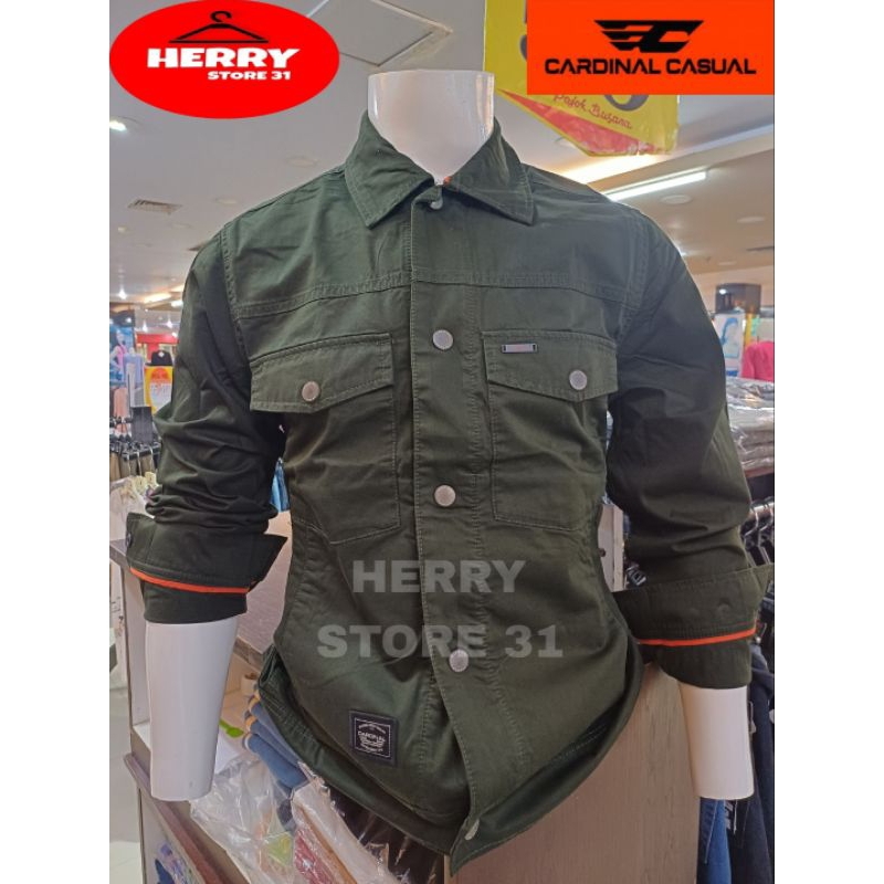 JACKET CARDINAL CASUAL REGULER TERBARU HIJAU
