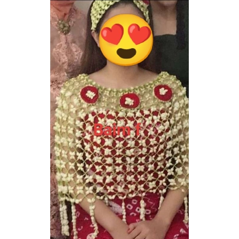 roncean melati asli untuk siraman baju dan bandana/bando