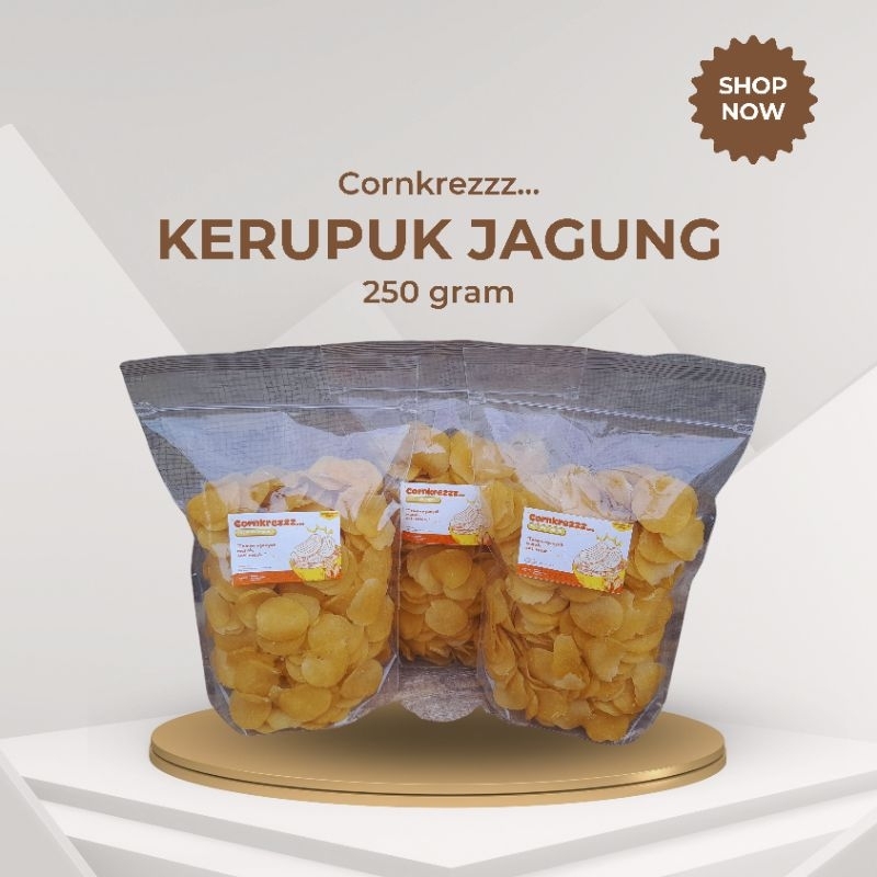 

CORNKREZZZ/ KERUPUK JAGUNG/ 250 GRAM