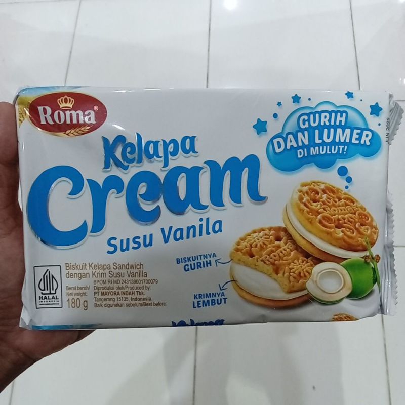 

Roma Kelapa Cream Susu Vanila 180 gram