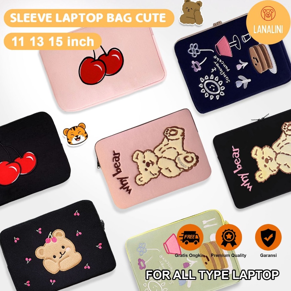 KODE M53C Sleeve Pouch Sarung Tas Portable Bag Case Ipad Tab Tablet Macbook Air Pro Laptop Asus Vivo