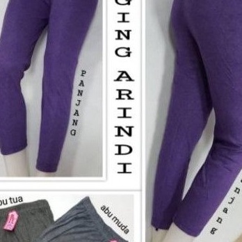 KODE B76Z Legging panjang kaos celana panjang katun kaos wanita celana rumahan dalaman halus lembut