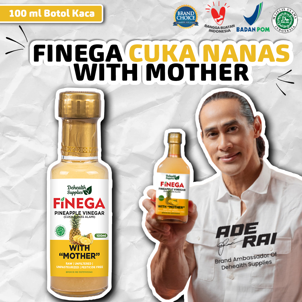 

Vinega Cuka Nanas 100 Ml Dehealth Supplies Botol Kaca Sari Diet Murni Organic Organik Original