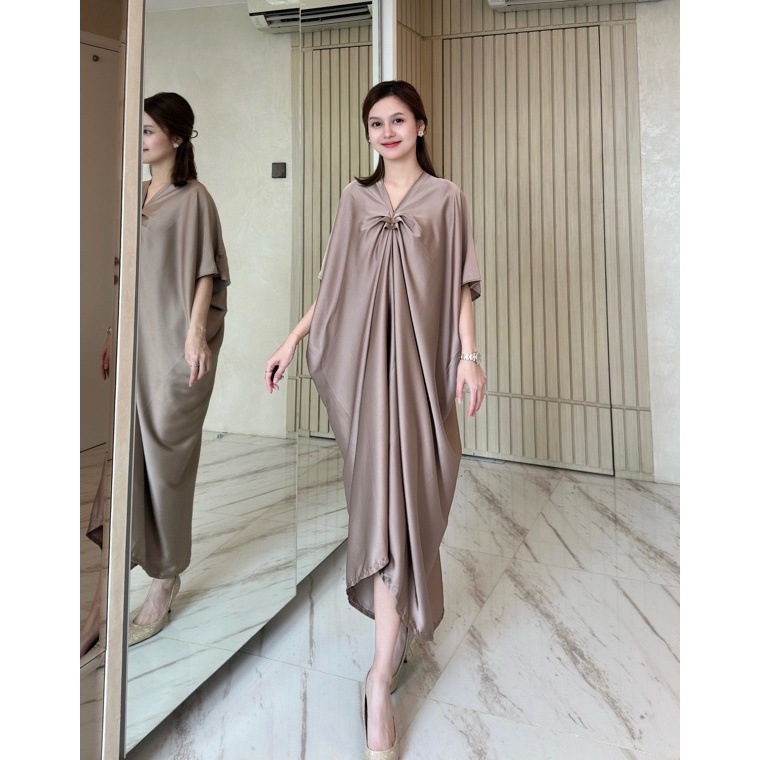 KODE B33S KAFTAN SILK PREMIUM FREE BROSS  TUNIK KAFTAN POLOS  TUNIK SILK  KAFTAN SILK PREMIUM