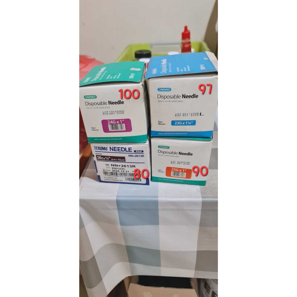 Needle Onemed 23 24 25 G | Terumo Agani Needle 26 G Jarum Disposable