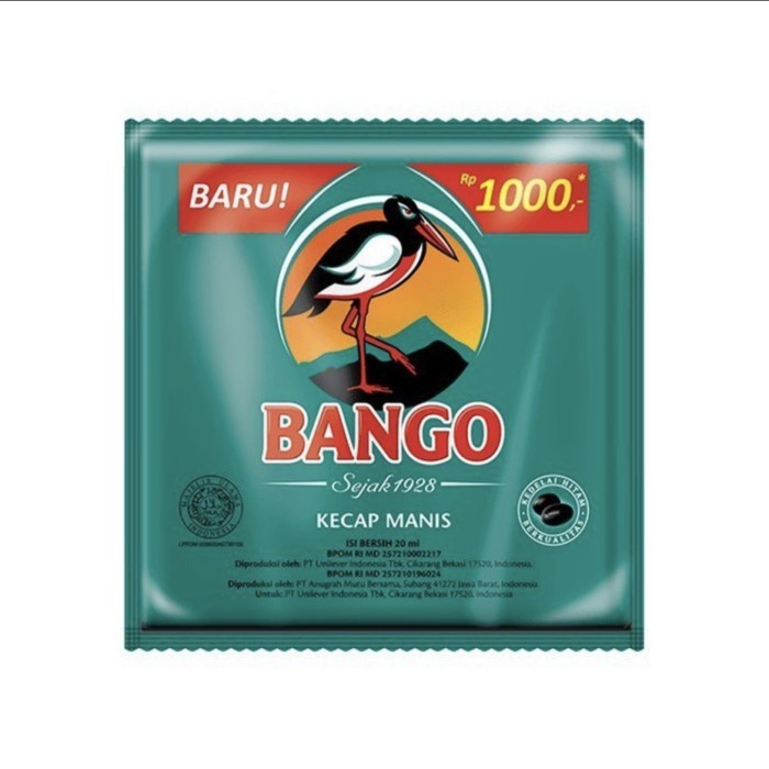 

BANGO KECAP MANIS 20 ML ISI 12 / SERENCENG / KECAP MANIS SACHET SELUSIN / GROSIR