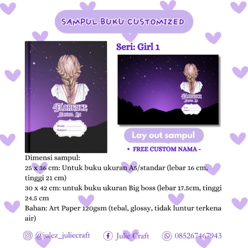 

Sampul Buku Custom Nama