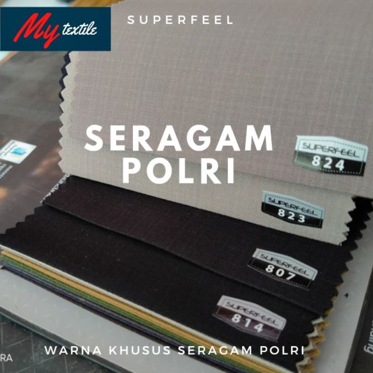 KODE W18H kain superfeel warna seragam polri pdl pdh pdu wool sensation