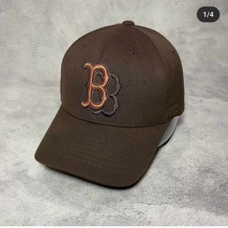 Topi MLB korea boston red sox coklat original