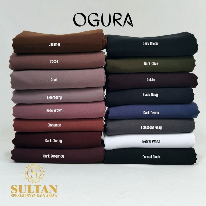 KODE S35F 5 Cm Ogura Polos Aneka Warna Sultan Original Kain Tebel Tapi Ringan Ready Warna Formal Jet