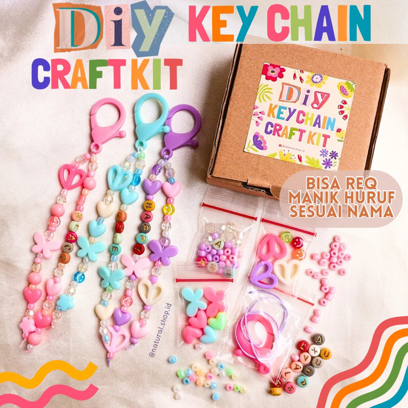 DIY Key Chain Craft KIT / Bag Charm / Gantungan Tas / DIY Membuat Gantungan Kunci Monte [Bisa req na