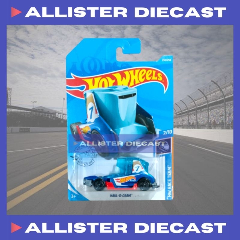 Hot Wheels Haul O Gram Biru Hotwheels Haul O Gram Blue Hot Wheels Haul O Gram HW Race Team