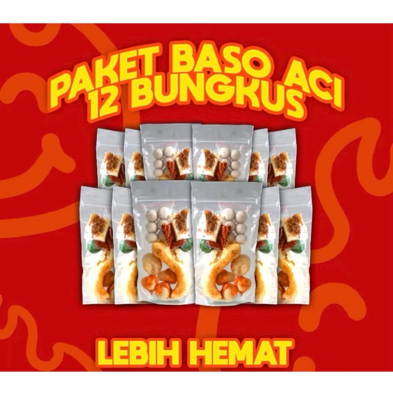 

Paket Baso aci instan termurah/Paket baso aci instan 12bungkus/Paket usaha baso aci