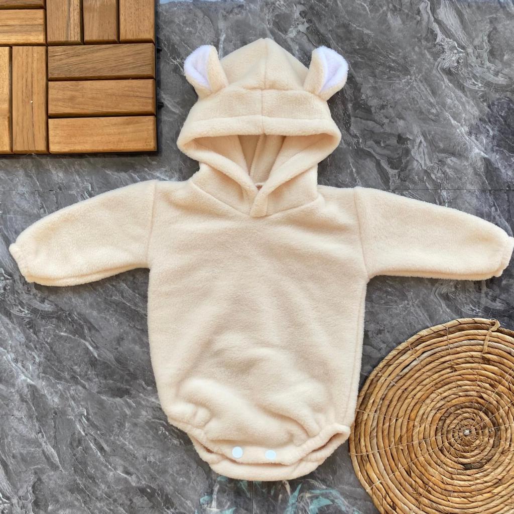 Jumper Bayi Sleepsuit Bayi BodySuit Bayi 0-6 Bulan Atasan Bayi Jumper Bulu Karakter Lucu Hoodie Bayi