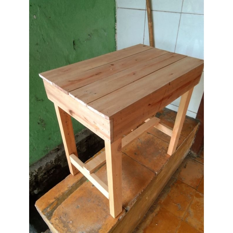 Meja kayu / meja kayu pinus / meja kayu minimalis / meja aquarium / meja kayu murah