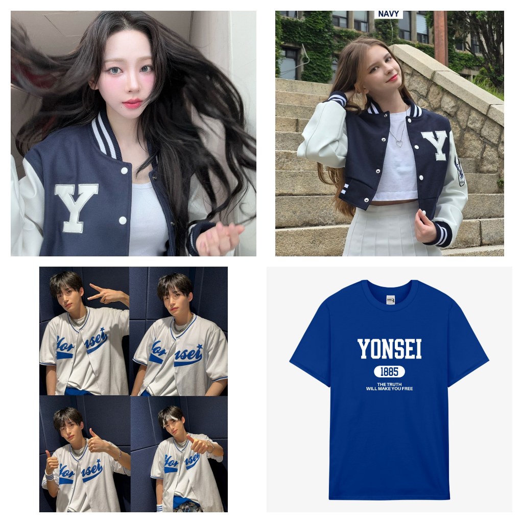 [YONSEI OFFICIAL] Yonsei University Light Weight Stadium Jacket / Baseball Jacket / Baseball Jersey 