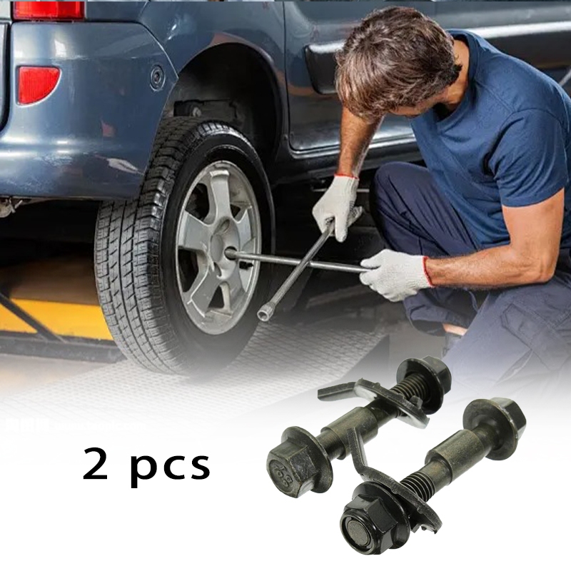 2 Pcs Baut Chamber 12mm Baut Camber Spooring 12 Mm Steel Baut Spooring Mobil Chamber Nut