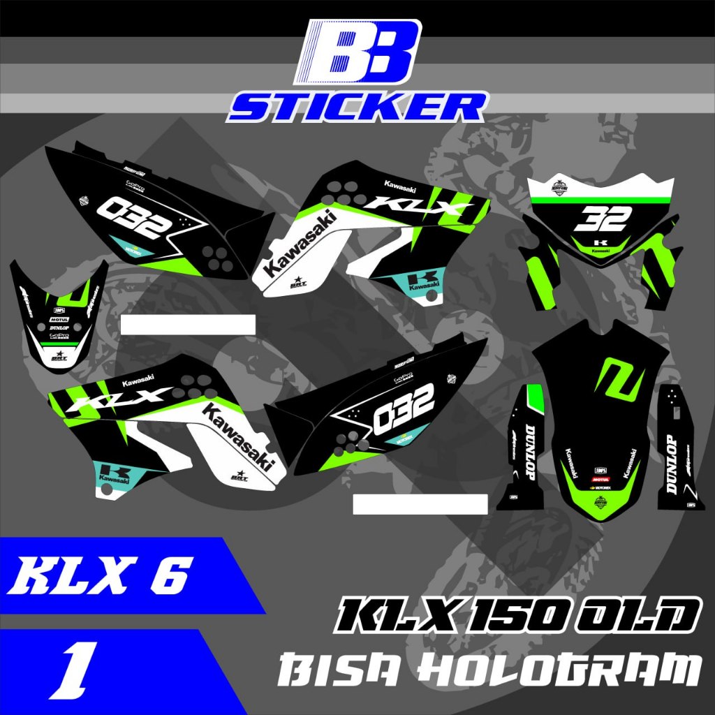 Striping KLX Lama Stiker KLX Lama KLX 150 SPAKBOR BELAKANG PENDEK  Klx 6