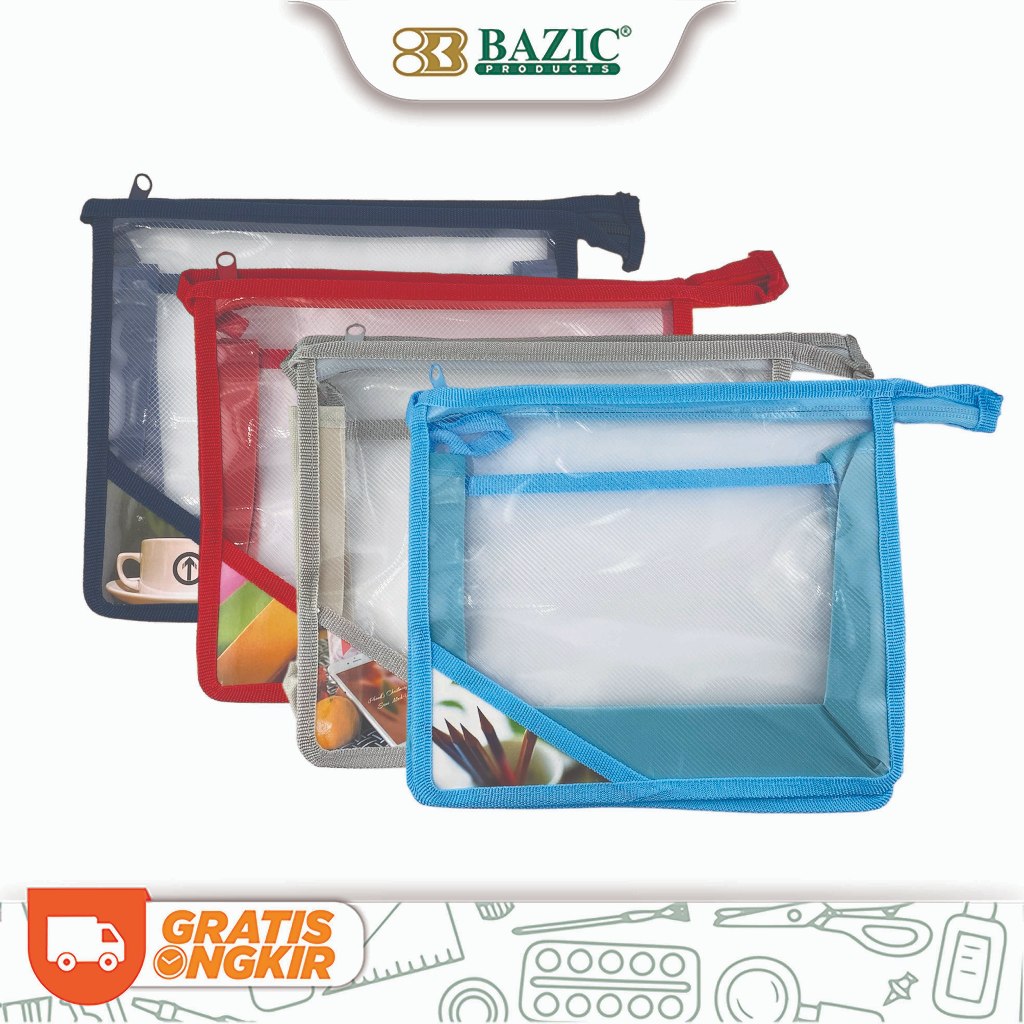 

Bazic Zipper File Bag A5 - Tas Resleting Tebal