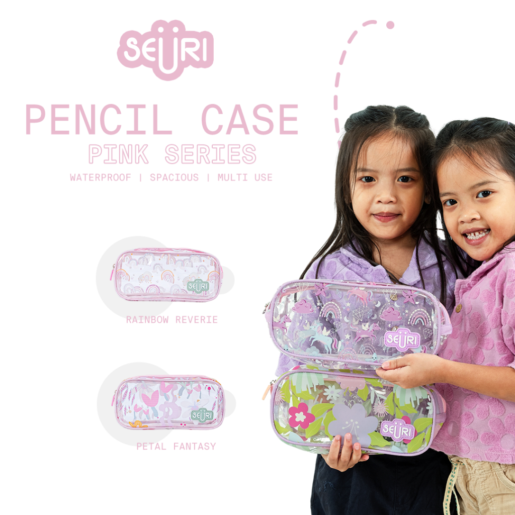 

Seuri Pouch / Tempat Pensil / Pencil Case Pink Series