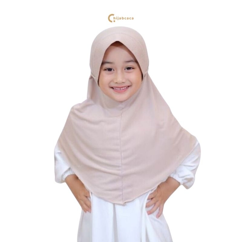 Jilbab Anak Model Tali Kepang Bahan Jersey Premium | Jilbab Bergo Anak Perempuan
