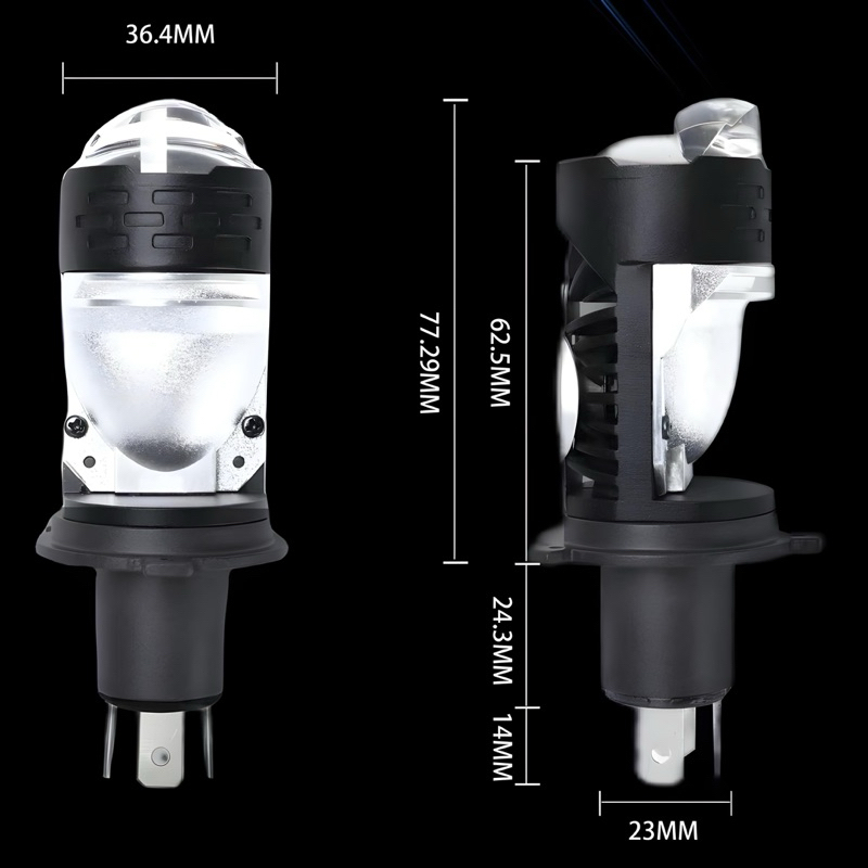 Lampu Mini Biled Gs-H4 Gs2-H4 Vinyx 48 Watt Lampu Led Vinyx Gs-H4 Projie H4 Mini Projector Lens