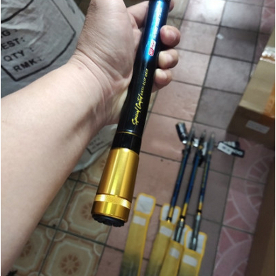 Alat Pancing Kuat Joran Pancing Daido Blue Shark 360cm Antena Surf Pantai Full Ring Fuji